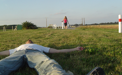 Une pause le long de la route. Une pause le long de la route.